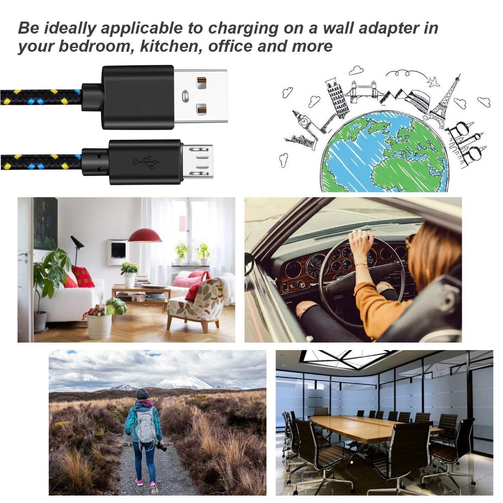 Micro USB Cable 1m/2m/3m