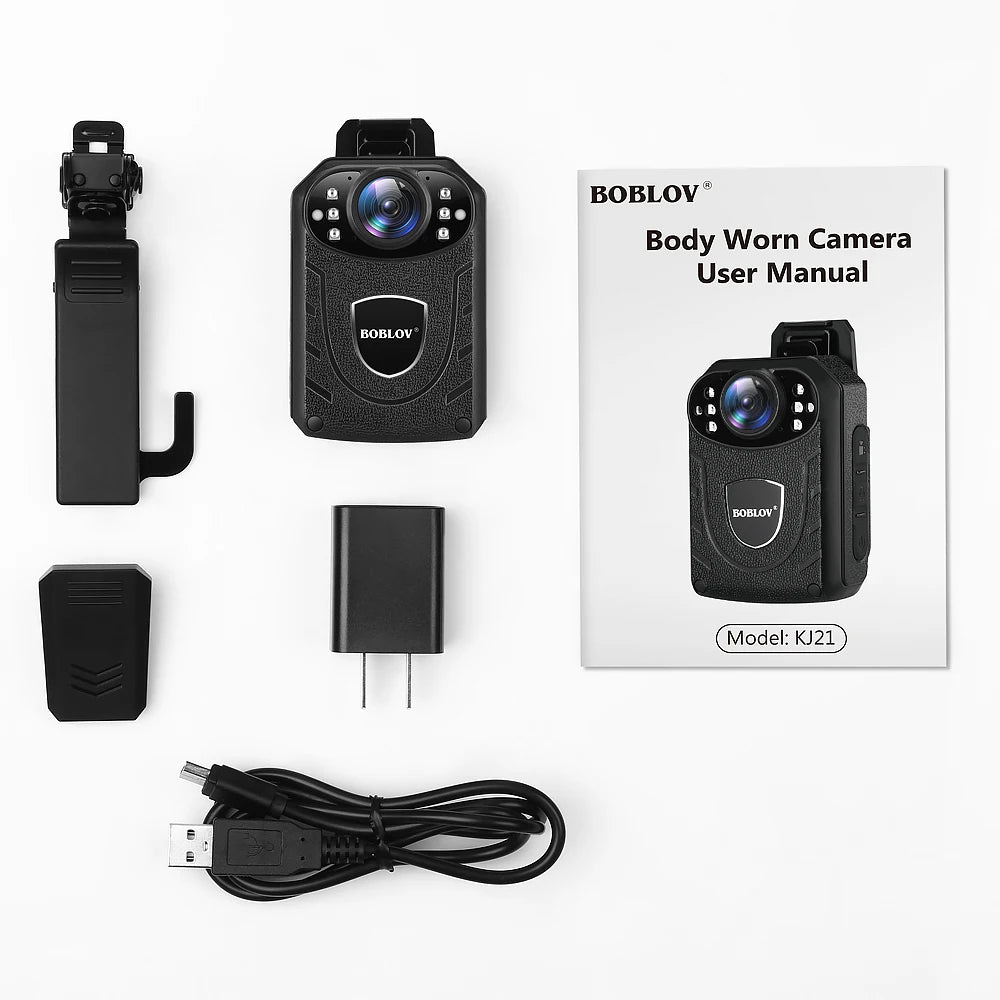 Boblov KJ21 Body Worn Mini Camera HD 1296P DVR Video Recorder