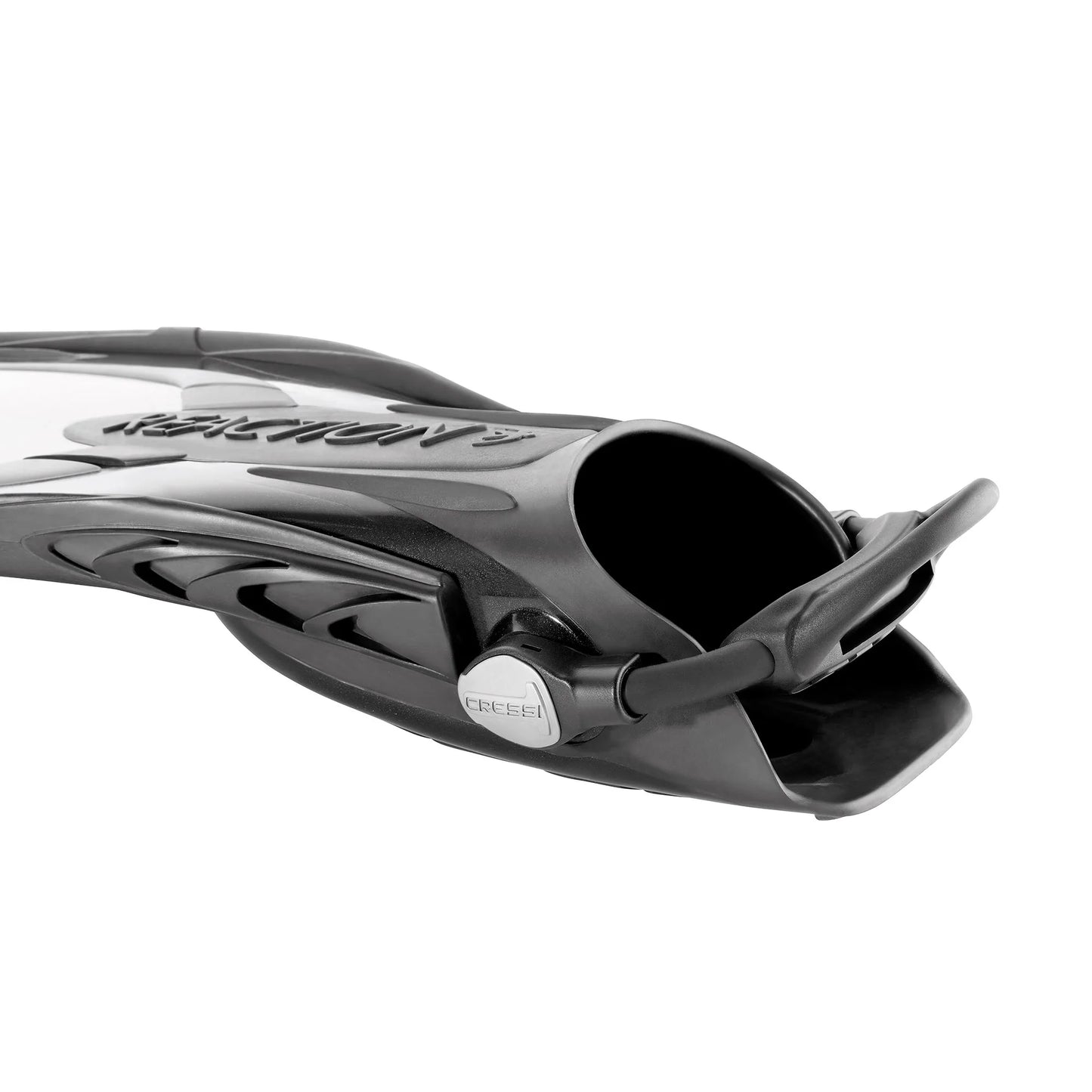 Cressi REACTION Scuba Diving Fins Powerful Open Heel Long Blade
