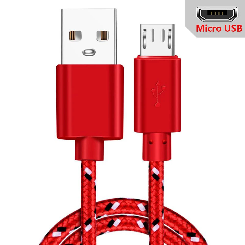 Micro USB Cable 1m/2m/3m USB Charger Cable Android Phone