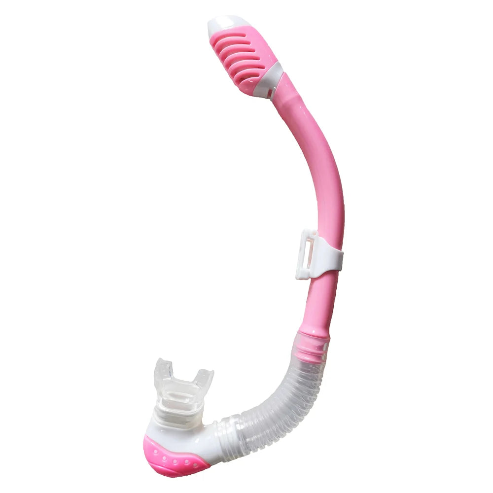 Dry Snorkel Tube Easy Breath Scuba Diving Splash Guard Top Valve