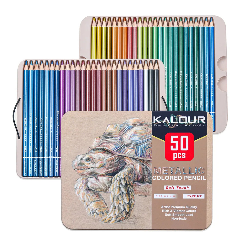 KALOUR Oil Colored Pencils Set Professional Drawing