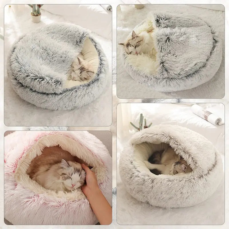 Cat Sleeping Nest Plush Bed