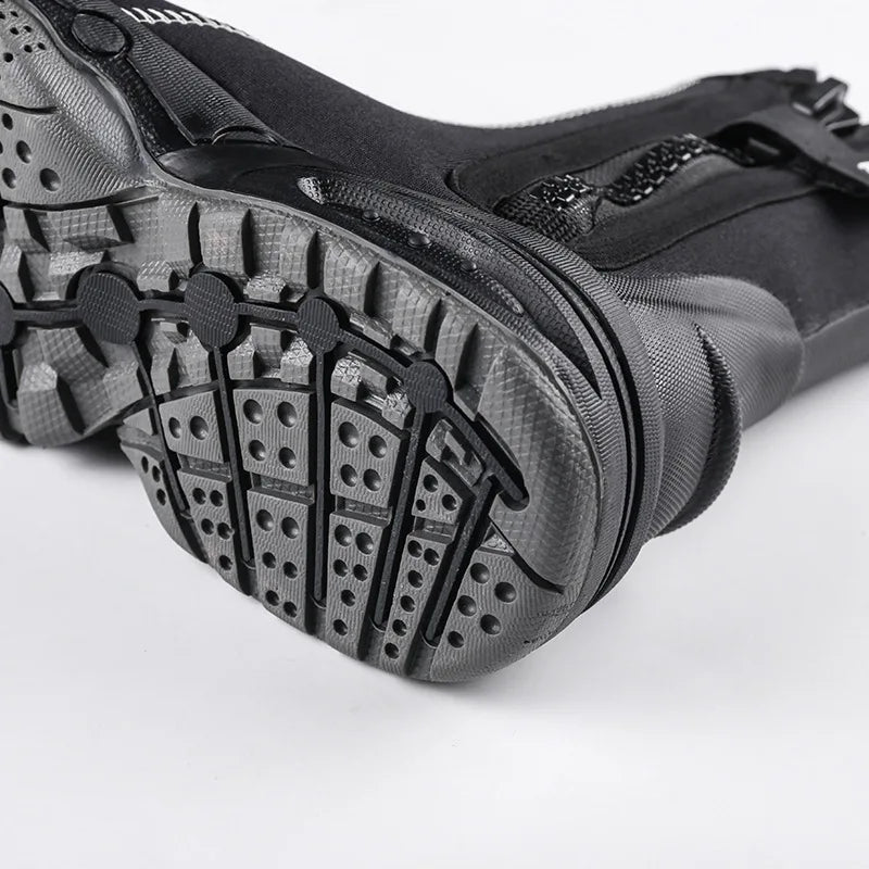 5mm Neoprene Dive Boots Wetsuit Side Zipper Men Women Snorkeling Scuba Diving Shoes