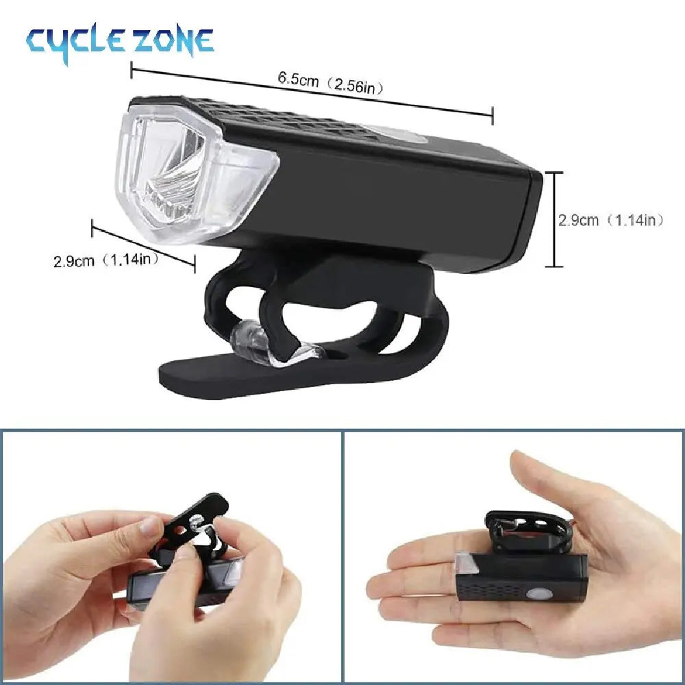 Bike Front Lights USB Rechargeable LED Bicycle Lamp for Night Riding