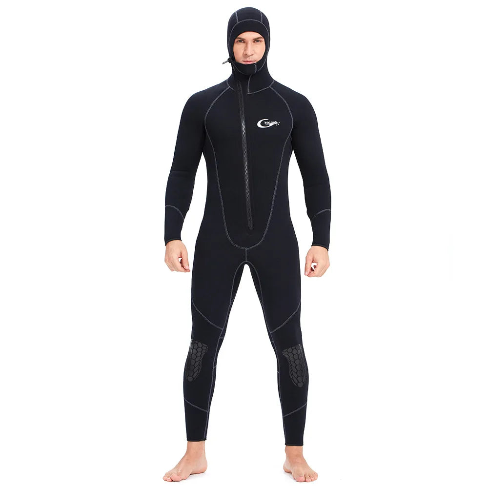 7MM Neoprene Full Body Hooded Scuba Surfing UnderWater Hunting Spearfishing Suit
