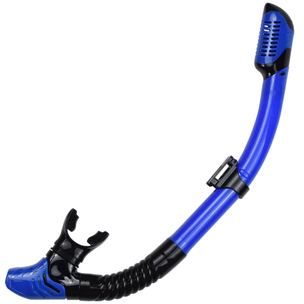 Dry Snorkel Tube Easy Breath Scuba Diving Splash Guard Top Valve