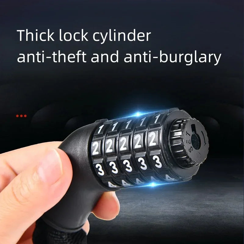 Motorcycle combination lock chain anti-theft