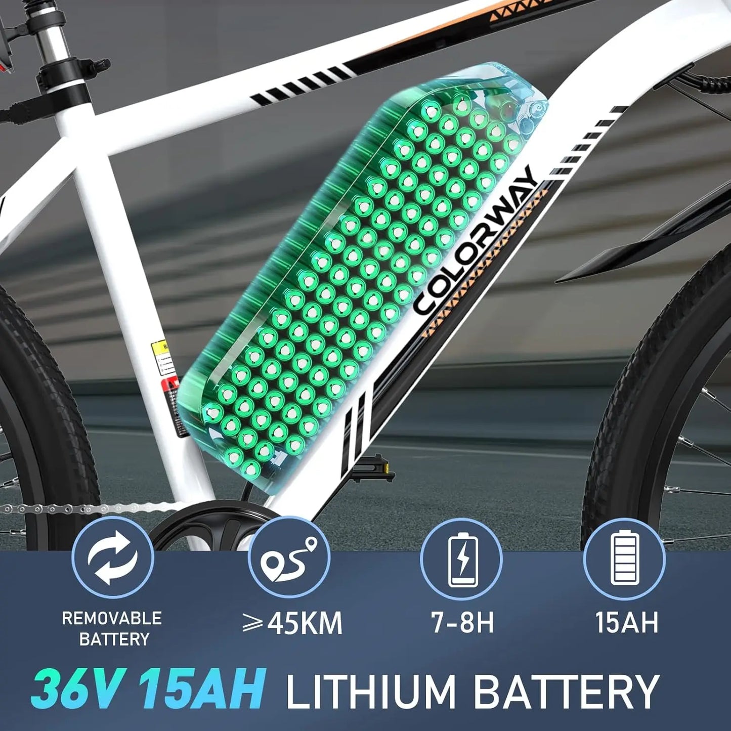 COLORWAY BK15 Electric Bike for Adults,