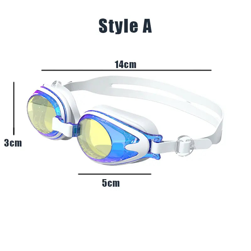 JSJM Professional Kids Swimming Goggles Anti-Fog UV Protection Silicone