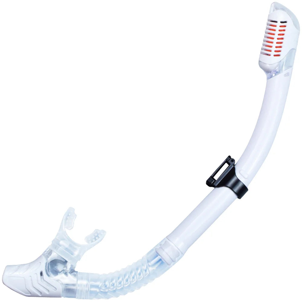 Dry Snorkel Tube Easy Breath Scuba Diving Splash Guard Top Valve