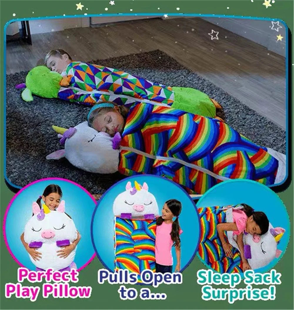 Children's Cartoon Sleeping Bag Pillow Sleep Sack