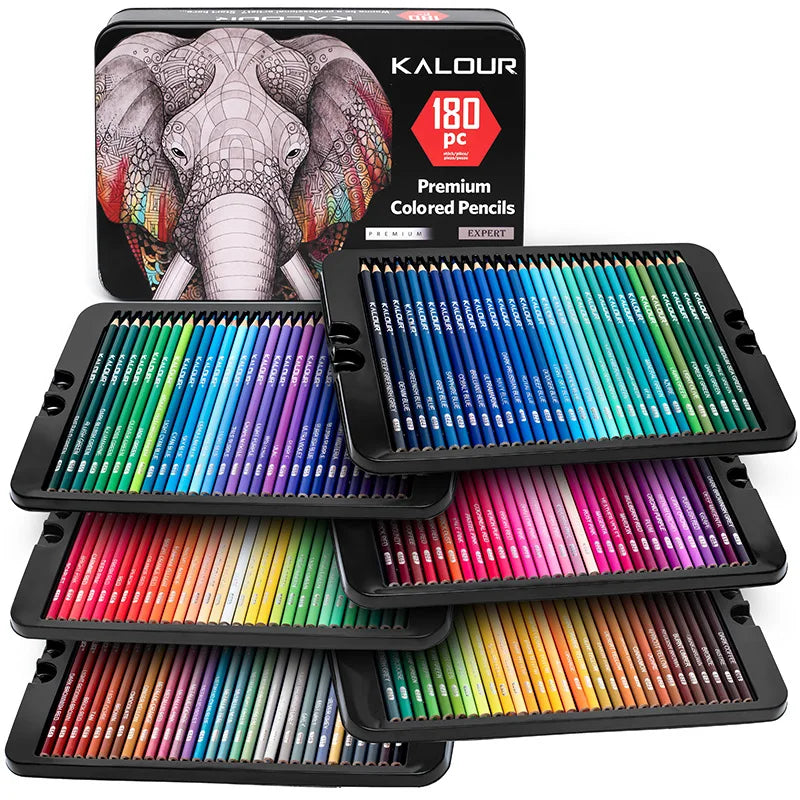 KALOUR Oil Colored Pencils Set Professional Drawing