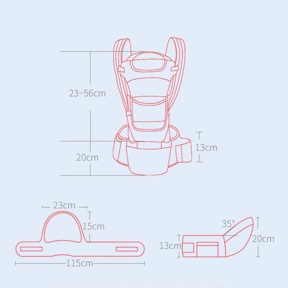 Newborn Ergonomic Baby Carrier Backpack Hipseat