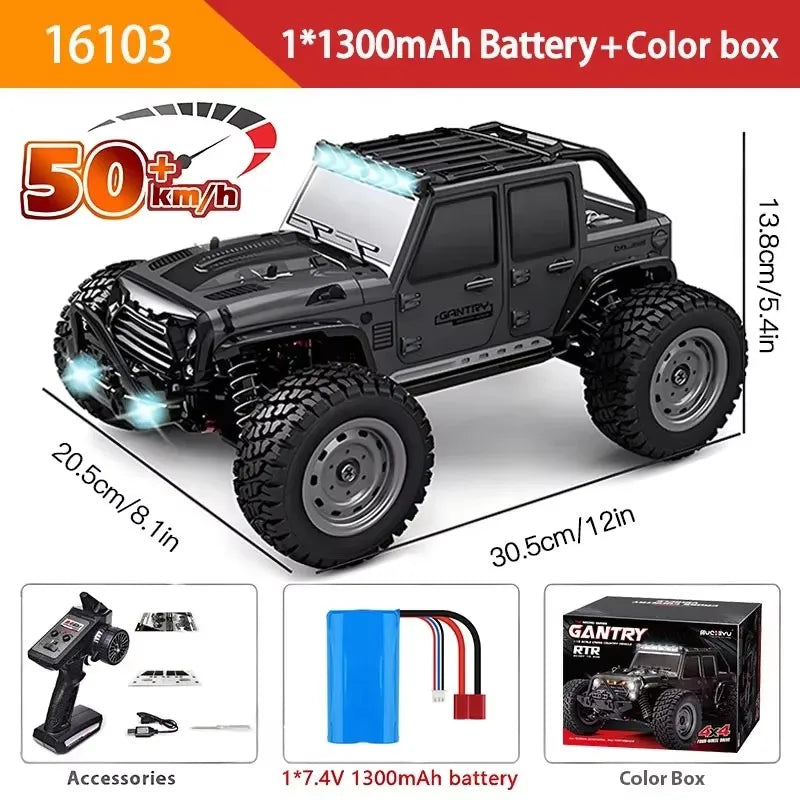 4WD RC Car With LED Remote Control Cars High Speed Drift Monster 70KMH!!!!!!