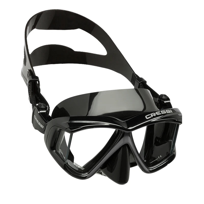 Cressi Scuba Diving Mask Professional Tempered Glass Lens Pano4