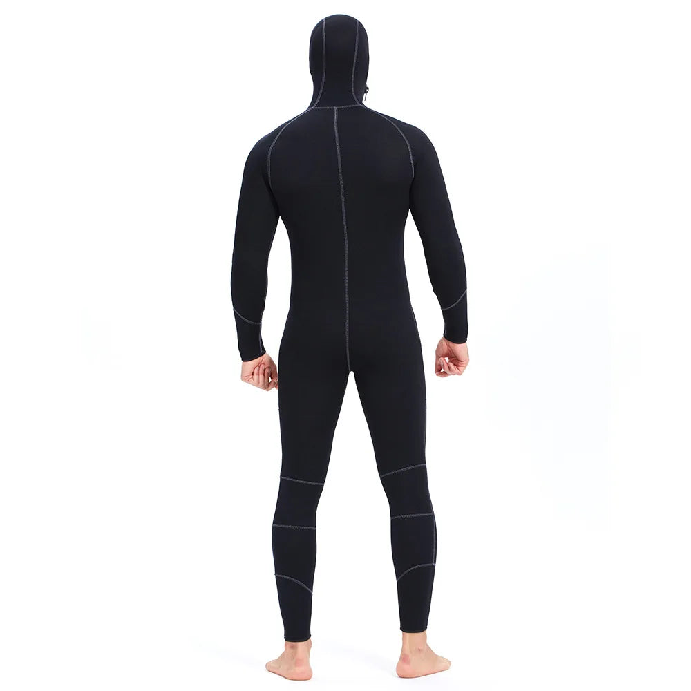 7MM Neoprene Full Body Hooded Scuba Surfing UnderWater Hunting Spearfishing Suit