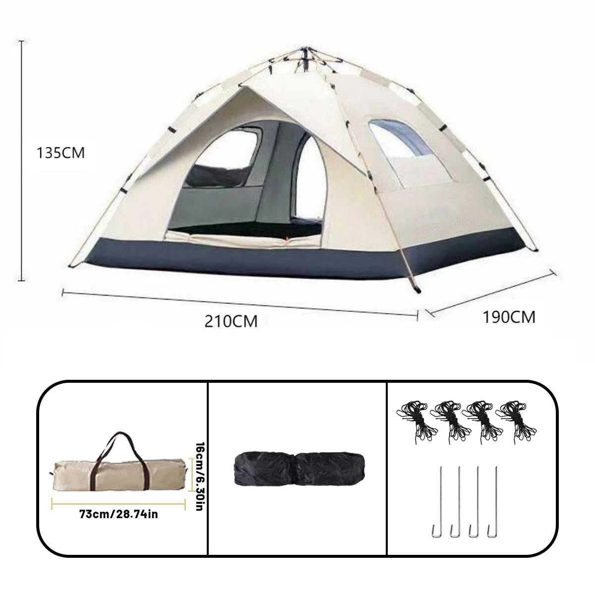 Automatic Quick-opening Tent Rainproof Sunshine-proof