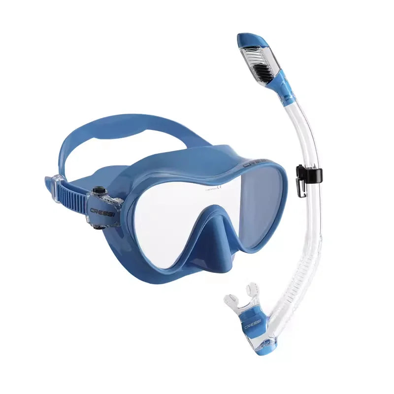 Cressi F1 Kids Diving Mask Snorkel Set Frameless Mono Lens Small Size for Boys Girls