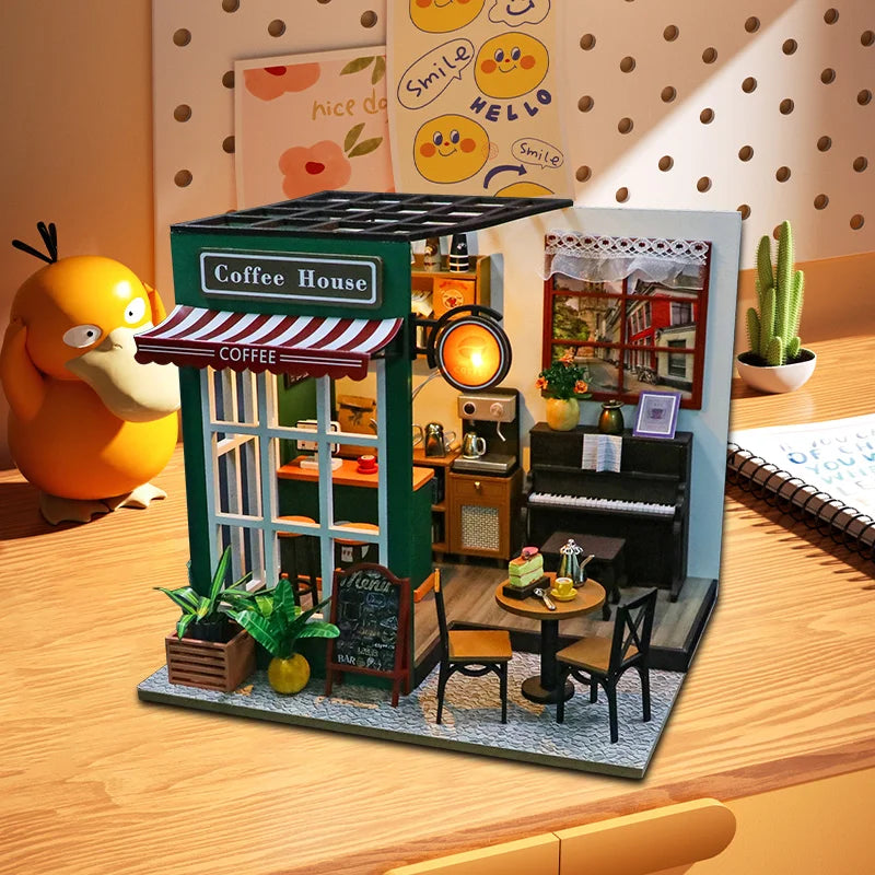 DIY 3D Puzzles Wooden House Model Building Kits