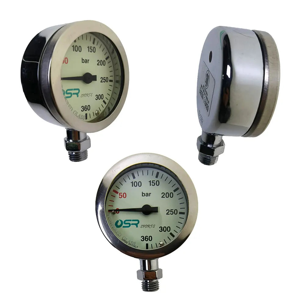 360 Bar Diving SPG Luminous Submersible Pressure Gauge