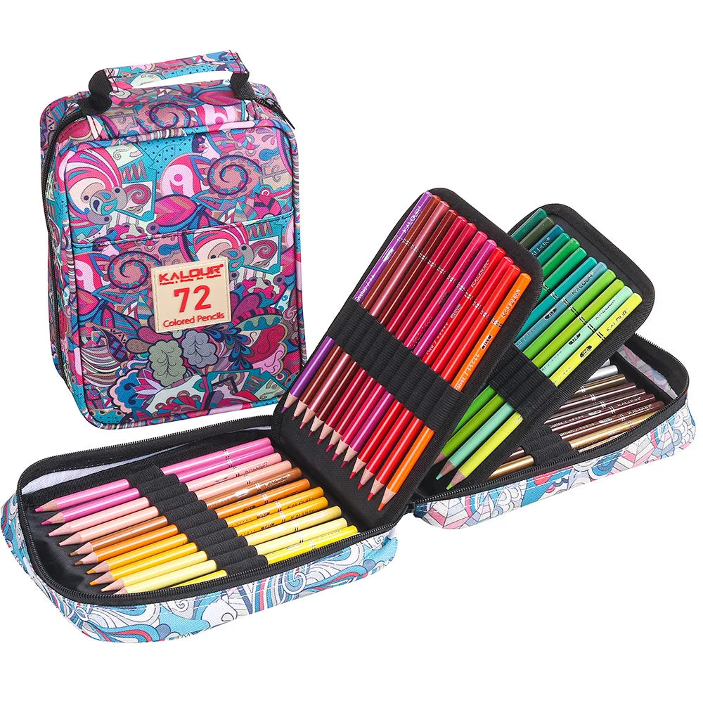 KALOUR Oil Colored Pencils Set Professional Drawing