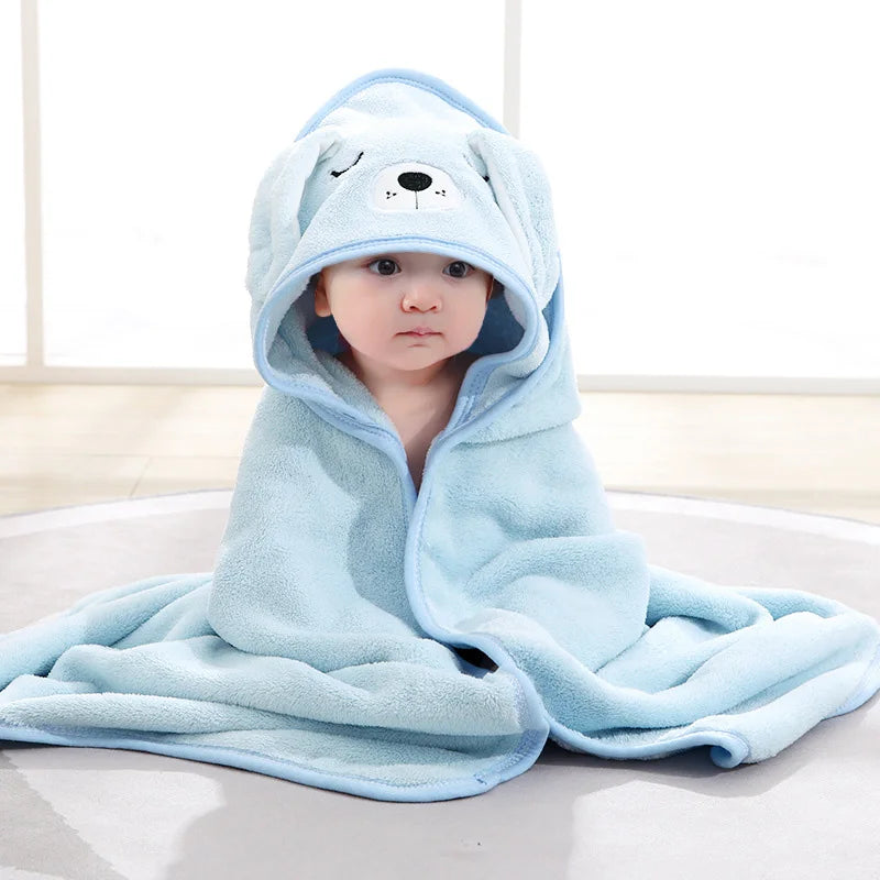 Baby Bath Towels Soft Newborn Hooded Towel Blanket