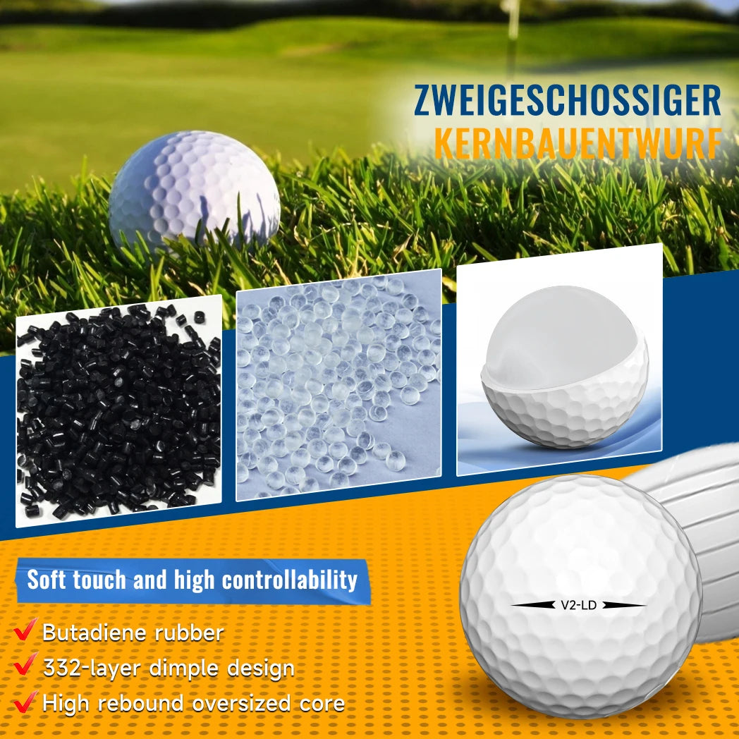 Caiton 50pcs 2-Layer Golf Balls