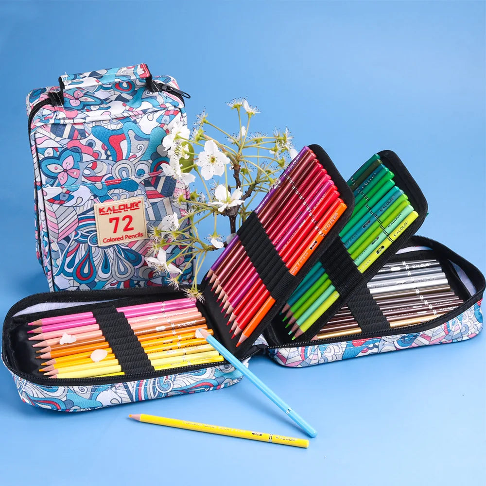 KALOUR Oil Colored Pencils Set Professional Drawing