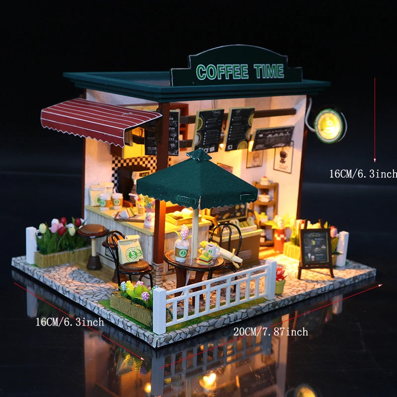 DIY 3D Puzzles Wooden House Model Building Kits