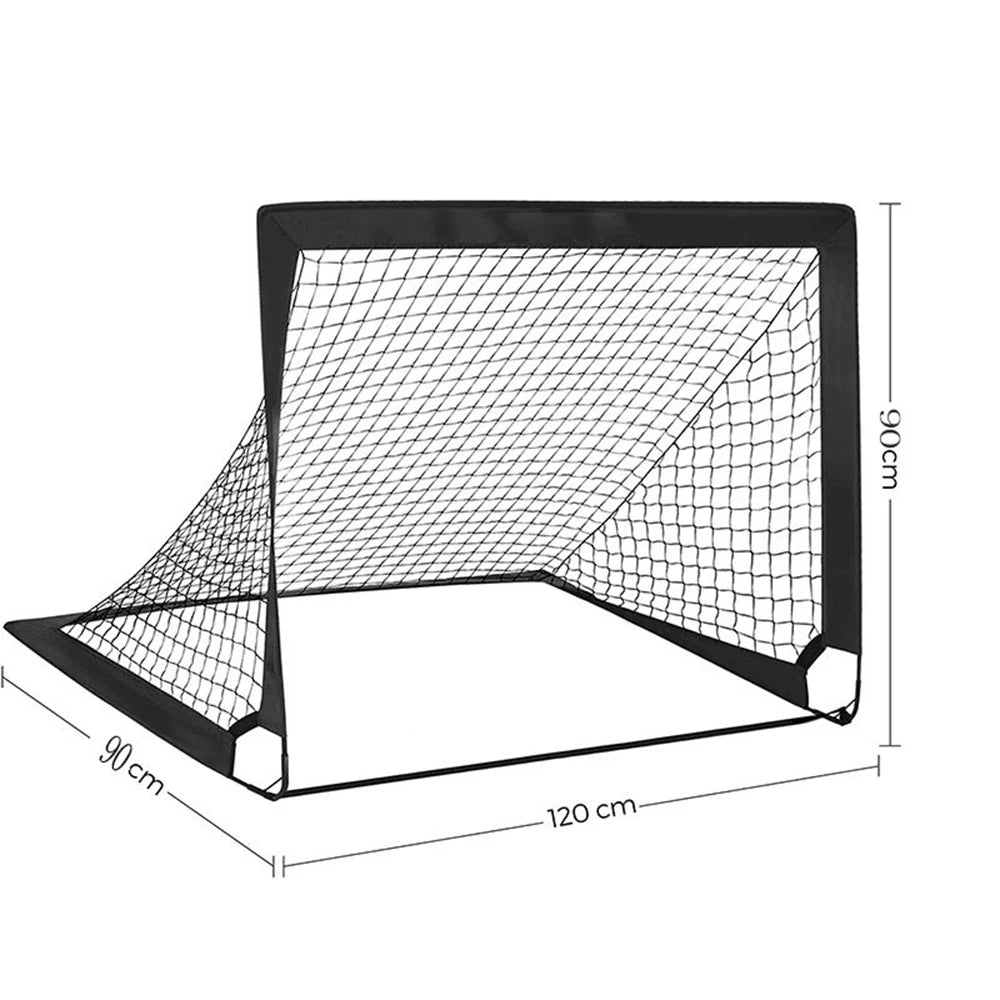 Goals For Back Garden Set 2pcs Portable Training Football Net