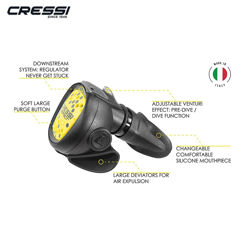Cressi Octopus Compact Scuba Diving Regulator