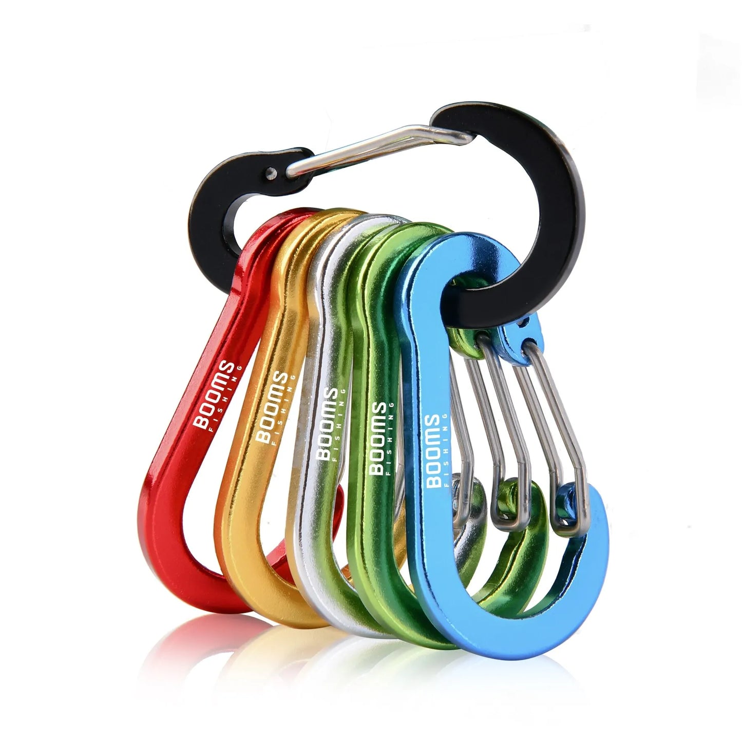 Booms CC1 6Pcs Aluminum Alloy Carabiner Keychain
