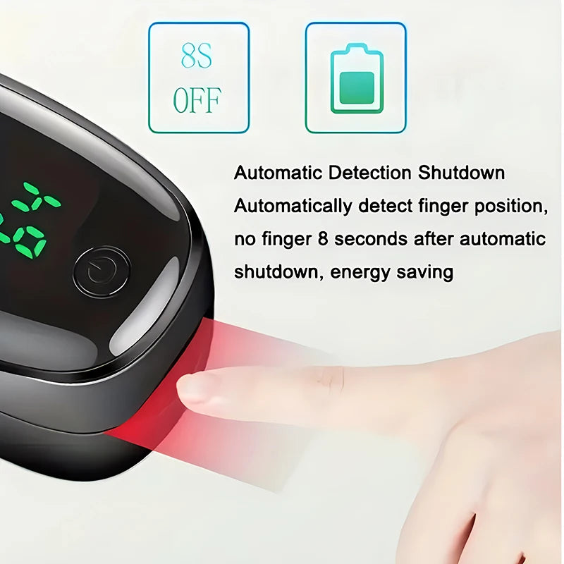 Oximeter Digital Fingertip Pulse Blood Oxygen Saturation Meter SPO2