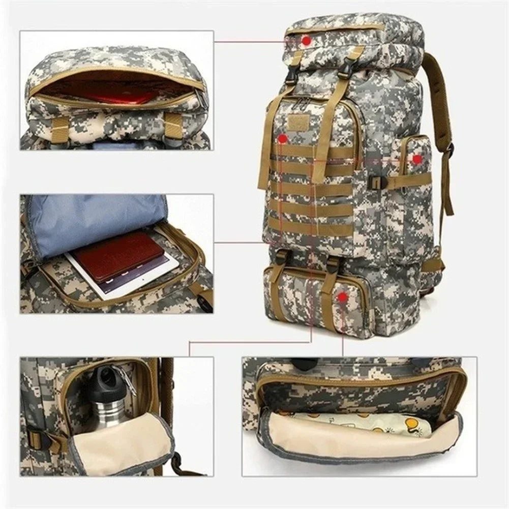 80L/100L Tactical Backpacks Large Rucksack