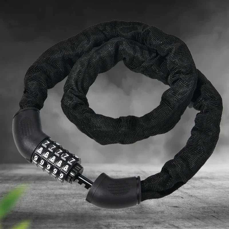 Motorcycle combination lock chain anti-theft
