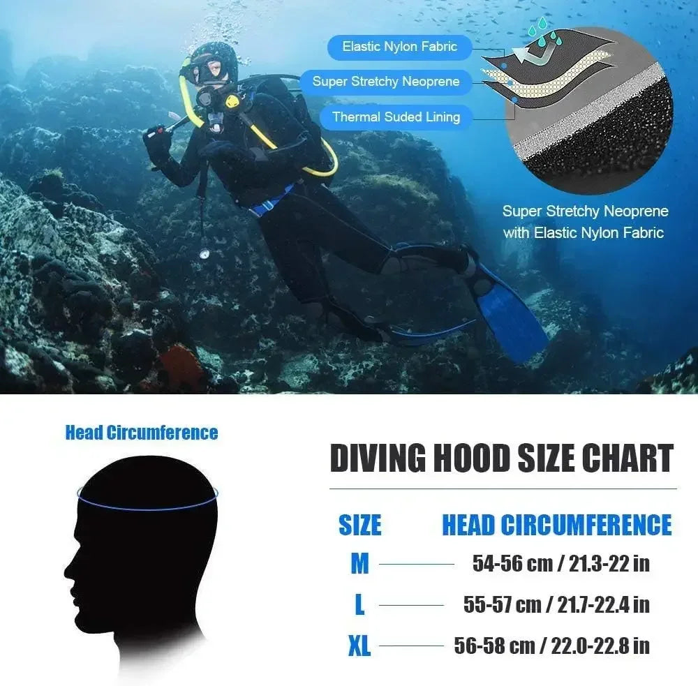 Scuba Diving Hood 3mm neoprene hoods