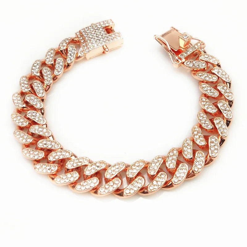 Luxury Gold/Silver/Rose Gold Cat & Dog Chain Collar