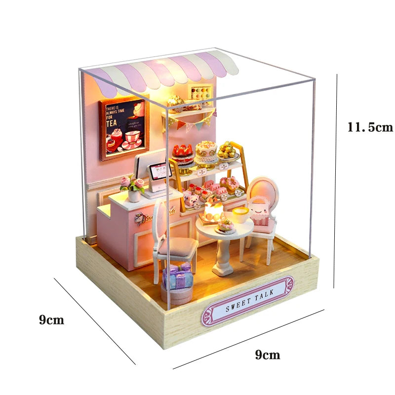 DIY 3D Puzzles Wooden House Model Building Kits