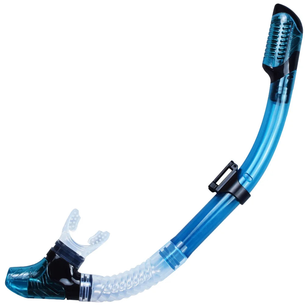 Dry Snorkel Tube Easy Breath Scuba Diving Splash Guard Top Valve