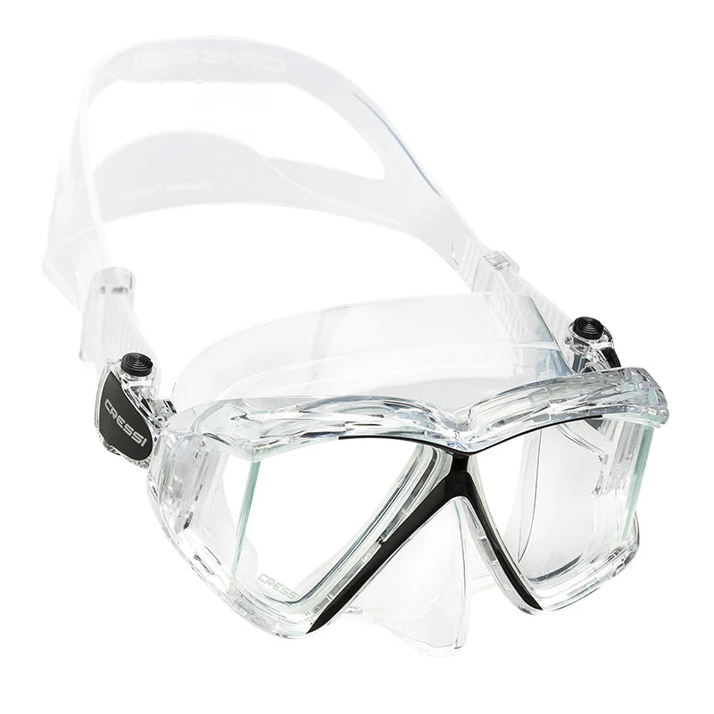 Cressi Scuba Diving Mask Professional Tempered Glass Lens Pano4