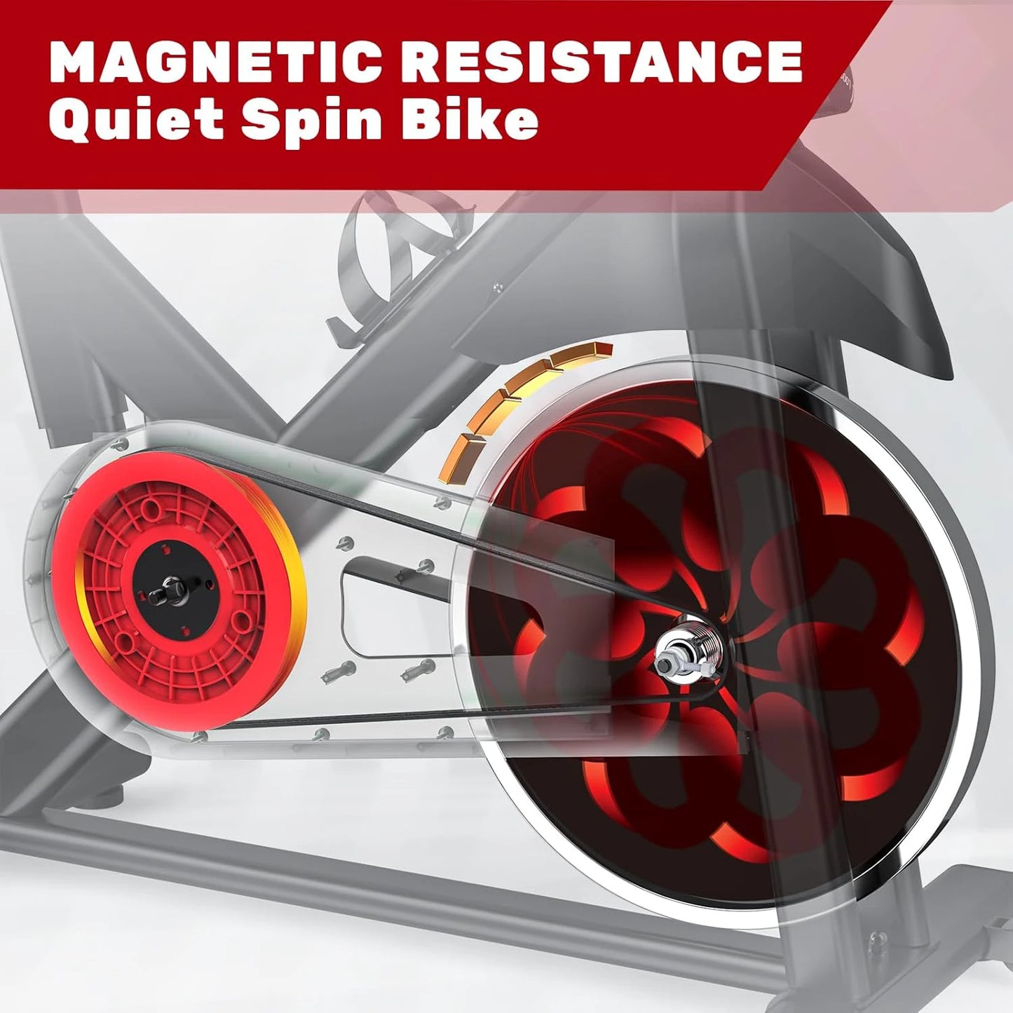 Ergometer Exercise Bike with Adjustable Magnetic Resistance