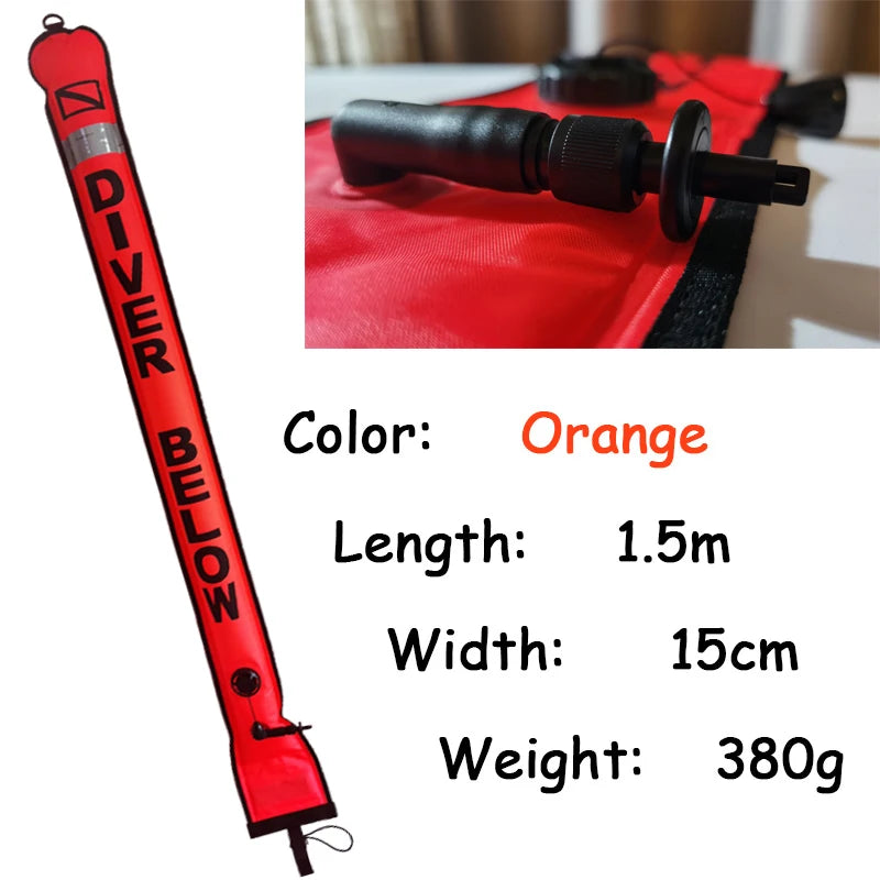 DIVING SMB 1.2m 1.5m 1.8m Buoy