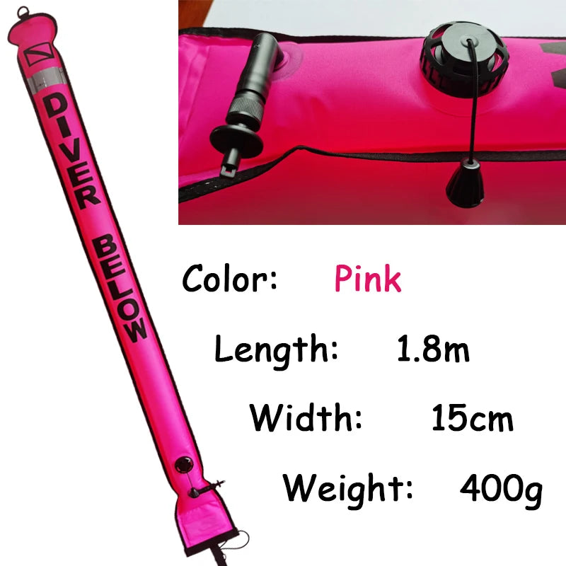 DIVING SMB 1.2m 1.5m 1.8m Buoy