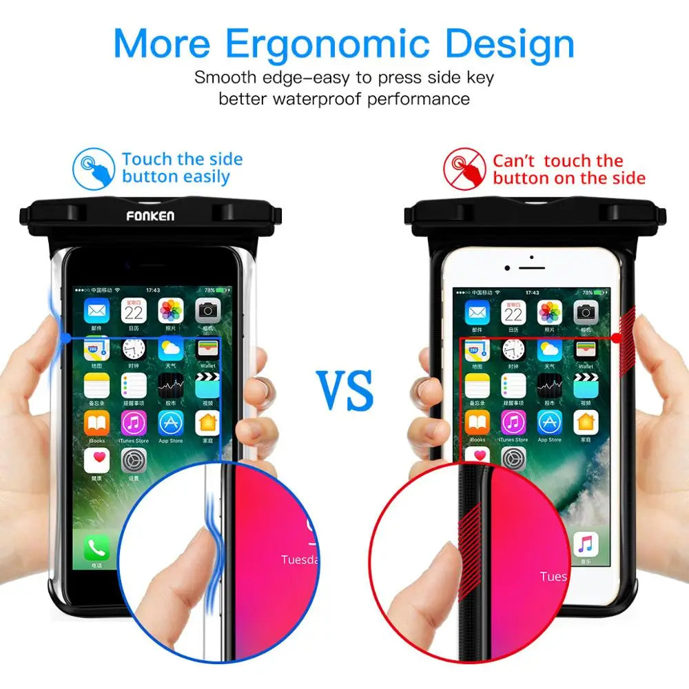 FONKEN Full View Waterproof Case for Phone