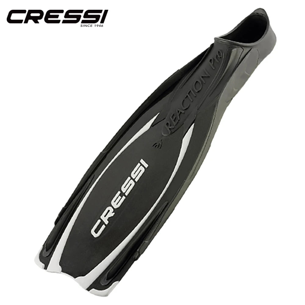 Cressi Reaction Pro Scuba Diving Fins Full Foot Long Blade