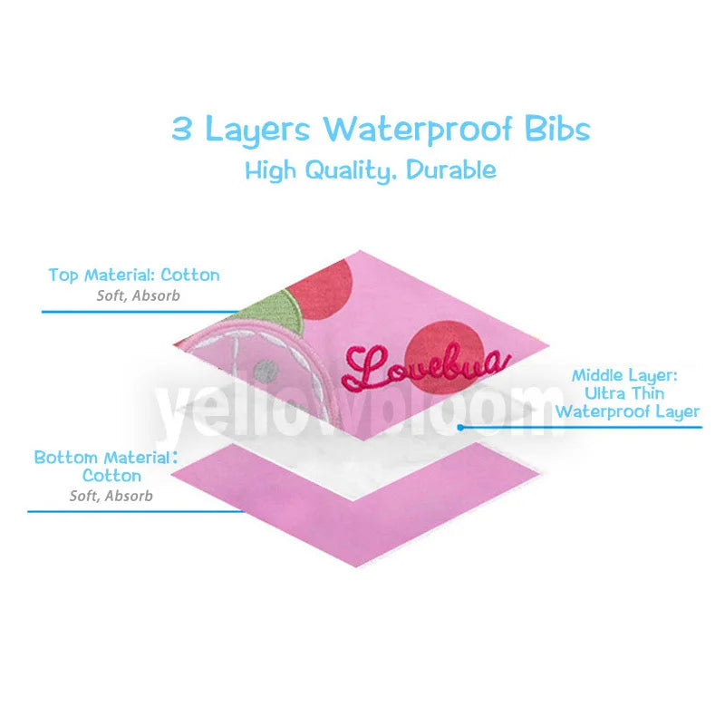 [Littles&Bloomz] Baby Feeding Bibs Waterproof Apron