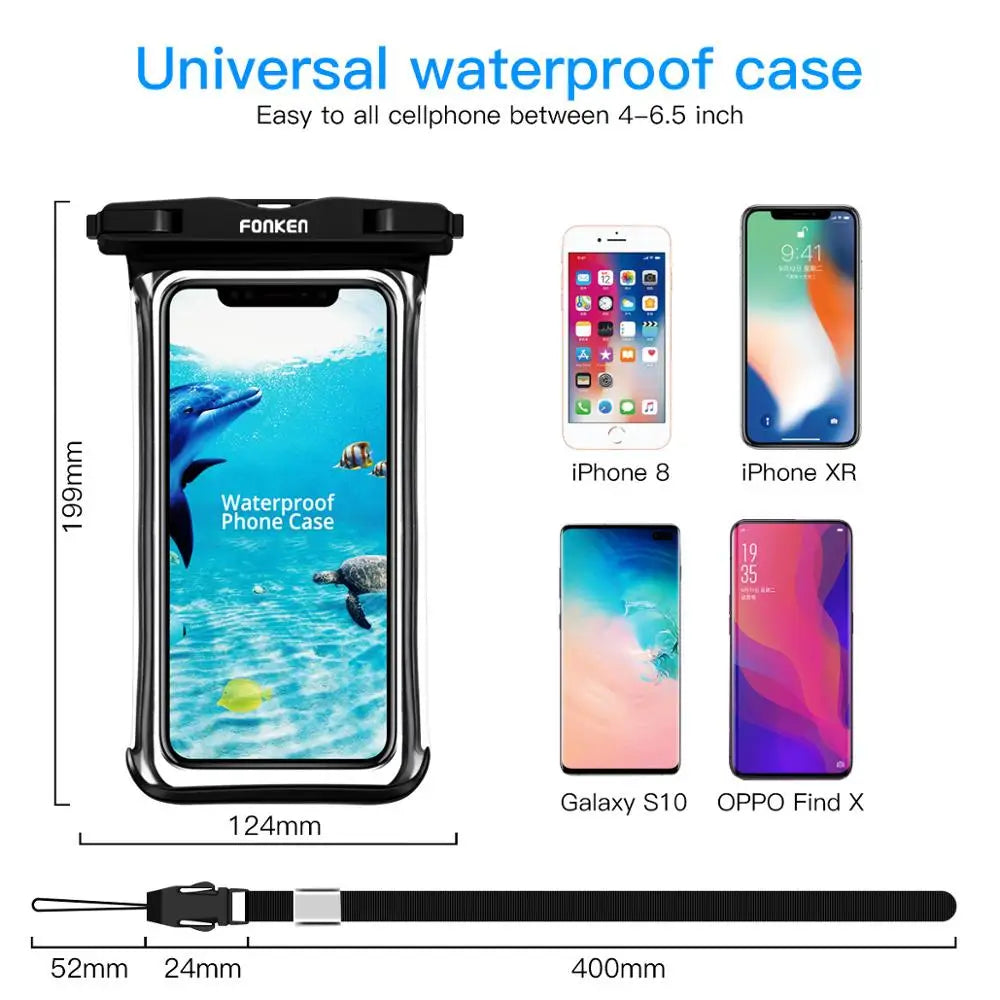 FONKEN Full View Waterproof Case for Phone