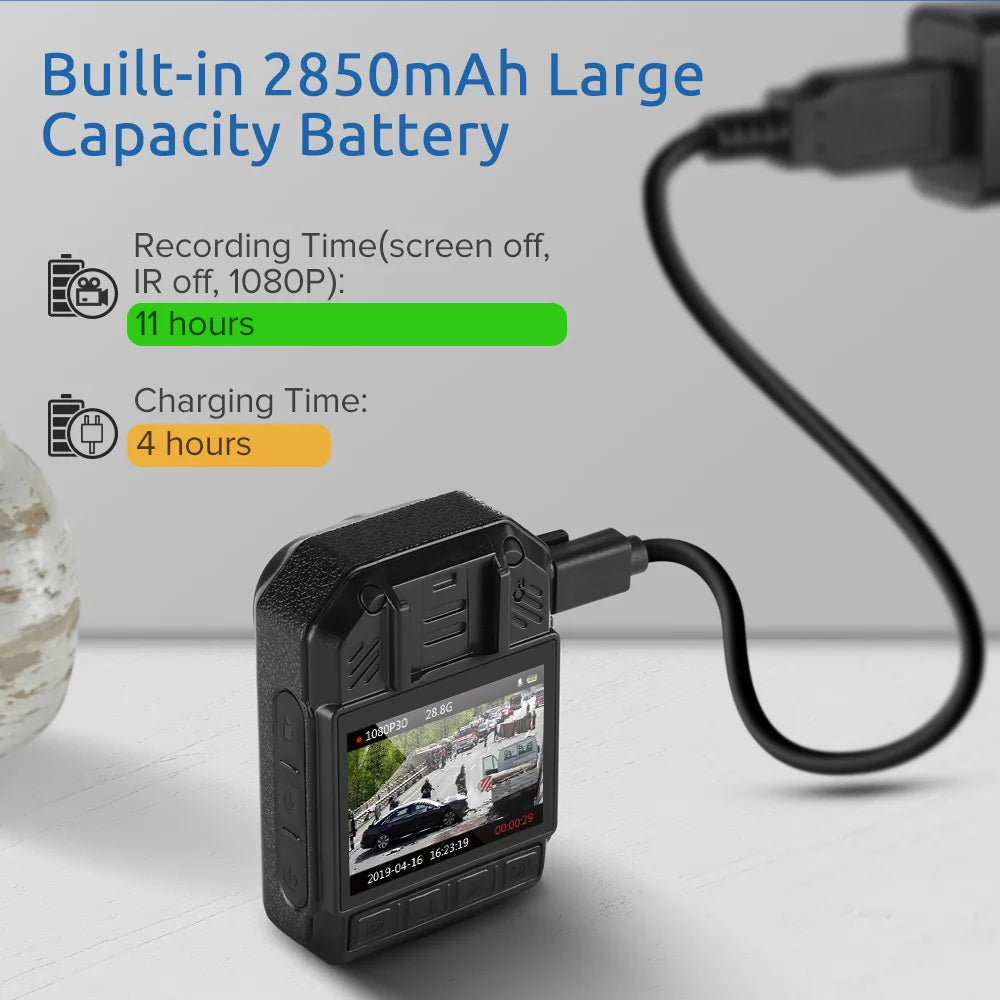 Boblov KJ21 Body Worn Mini Camera HD 1296P DVR Video Recorder