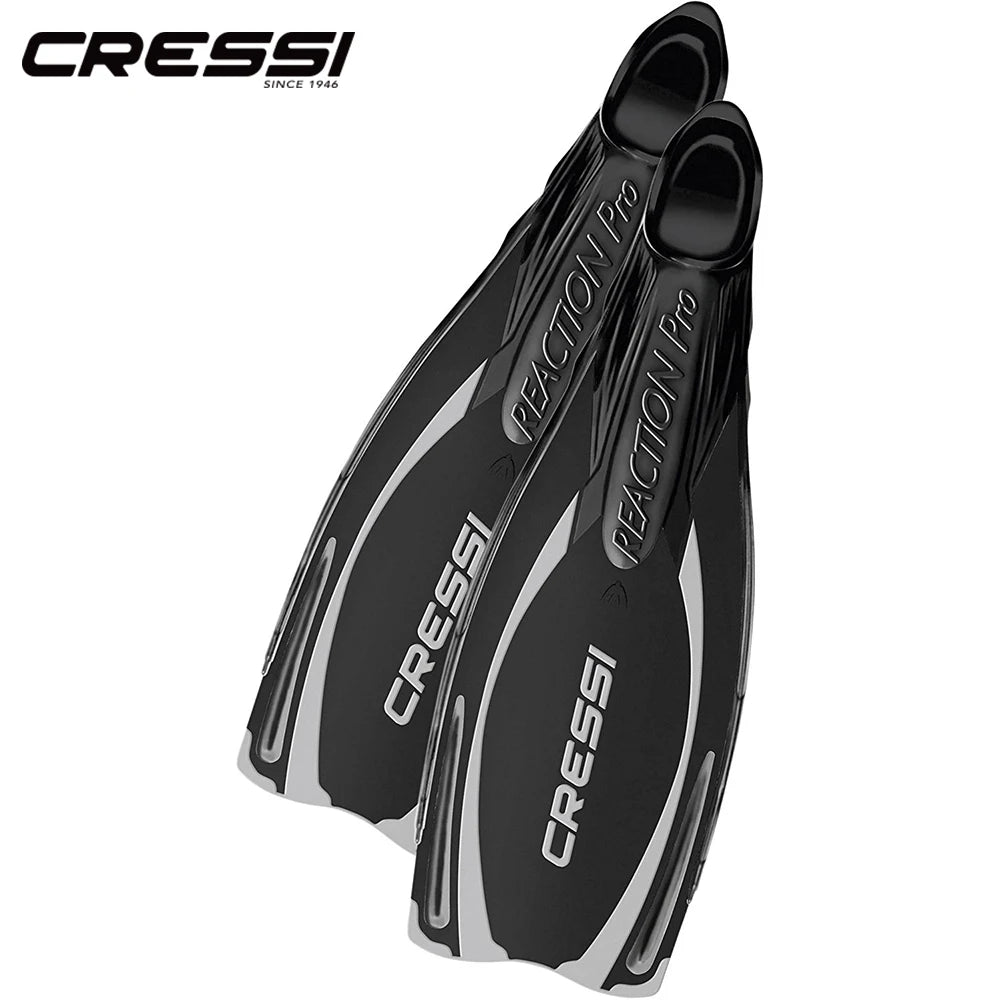 Cressi Reaction Pro Scuba Diving Fins Full Foot Long Blade